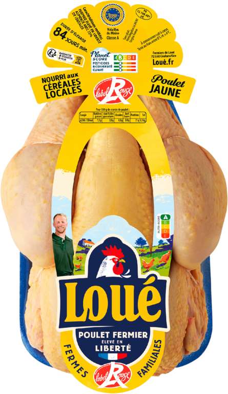 Poulet fermier du Maine Loué IGP Label Rouge, pièce d'environ 1,4 kg – via Tickets Leclerc