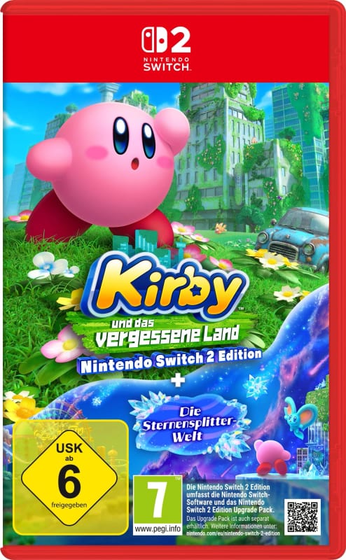 Jeu Kirby et le Monde Oublié Star Shard Adventure Exclusive Edition sur Nintendo Switch 2 – boîte allemande