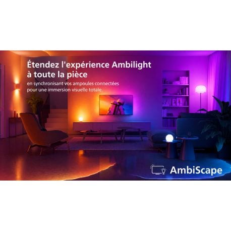 Téléviseur Philips The One 55PQS9001 55 pouces 4K QLED, Ambilight 3 côtés – avec offre de remboursement