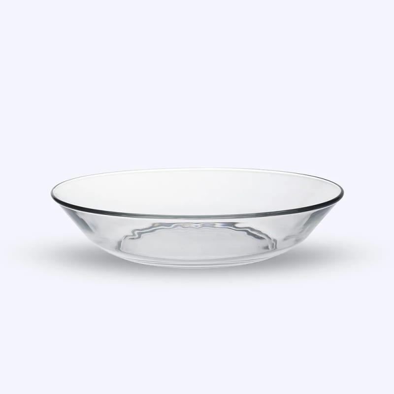 Lot de 6 assiettes creuses Duralex Lys 21 cm en verre trempé transparent