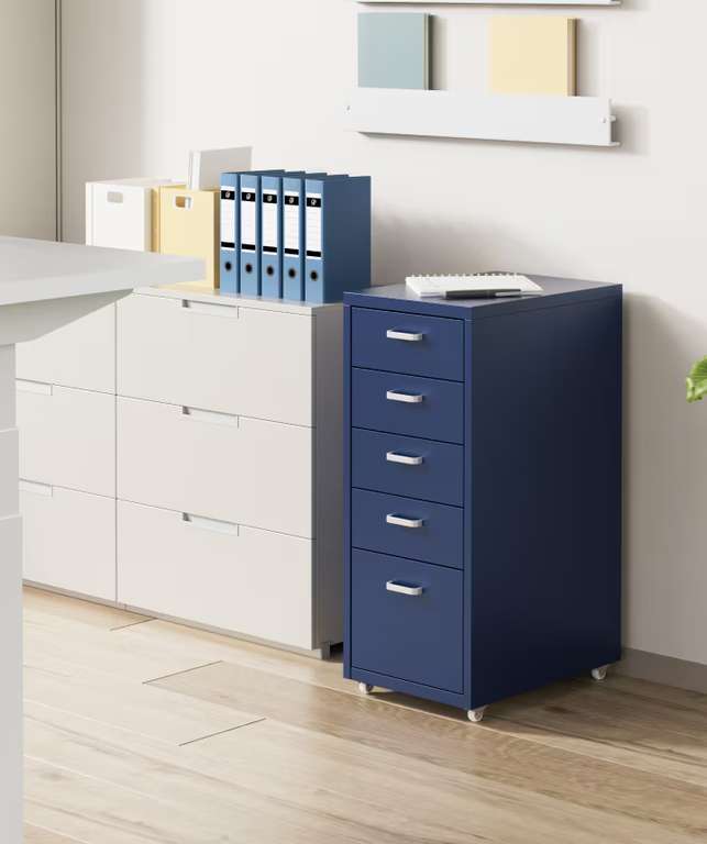 Caisson de bureau en acier Flexispot Dopamine RW2, 5 tiroirs sur roulettes – avec code promo