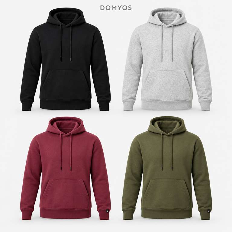 Lot de 2 sweats à capuche Domyos homme en molleton, du S au 3XL – chez Decathlon