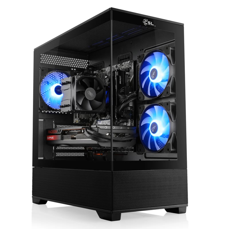 PC de bureau CSL Computer (Ryzen 7500X3D, RX 9070 16 Go, 32 Go DDR5, SSD 1 To)