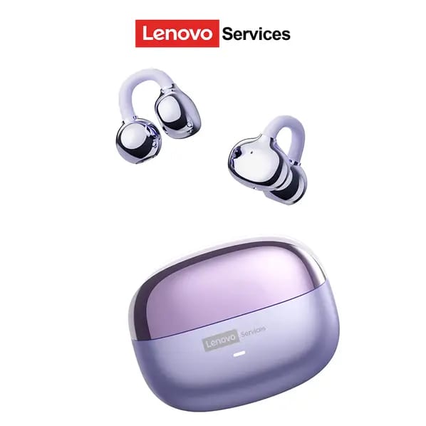 Écouteurs sans fil Lenovo LE302 à clip d'oreille, design Open-Ear – plusieurs coloris
