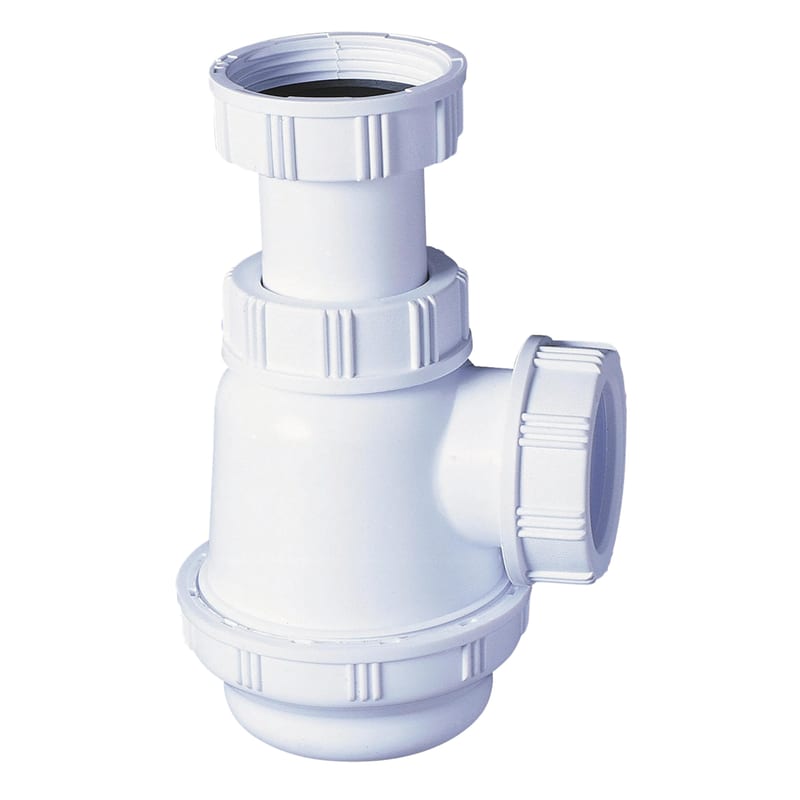 Siphon de lavabo Wirquin 30723130 à culot court, Ø 32 mm, étanche et anti-odeurs