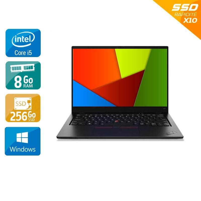 PC portable reconditionné Lenovo ThinkPad L13 13,3 pouces, Core i5 10310U, 8 Go, 256 Go SSD