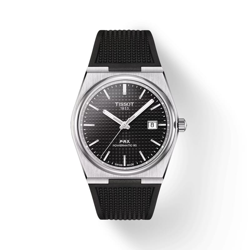 Montre automatique Tissot PRX Powermatic 80 40 mm, cadran noir – livraison gratuite