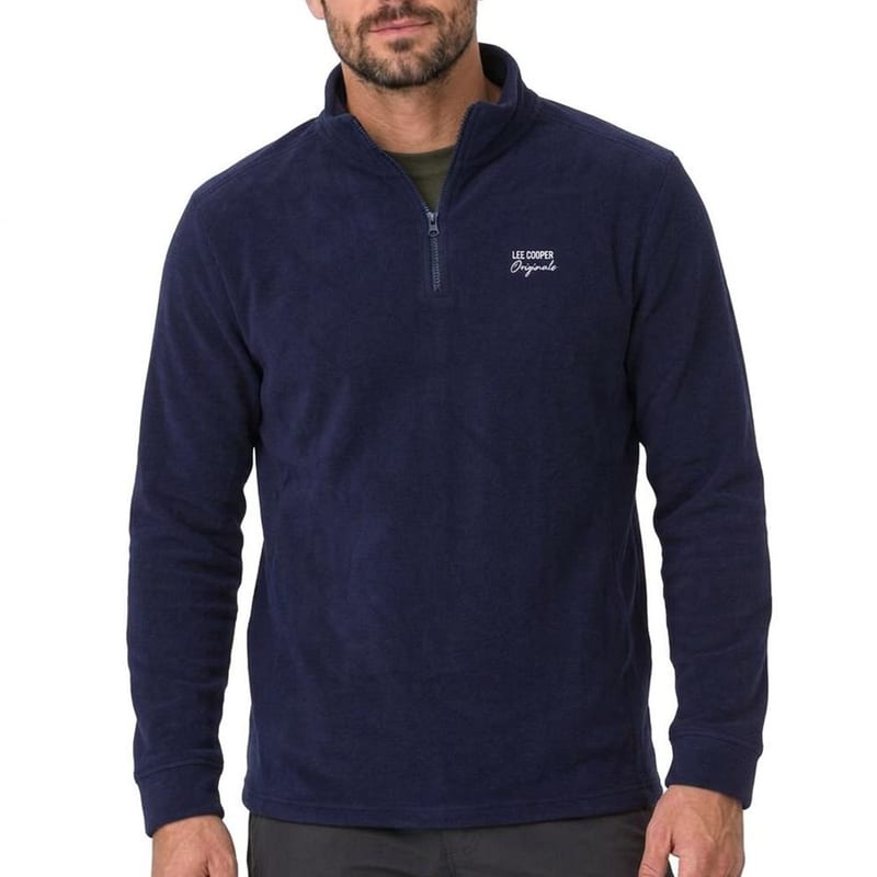 Polaire homme Lee Cooper Octo, coloris marine ou marron, du S au 4XL