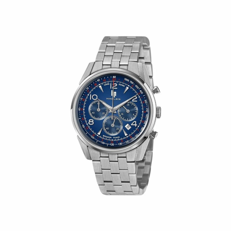 Montre chronographe Lip Himalaya 40 mm en acier, mouvement quartz – livraison gratuite