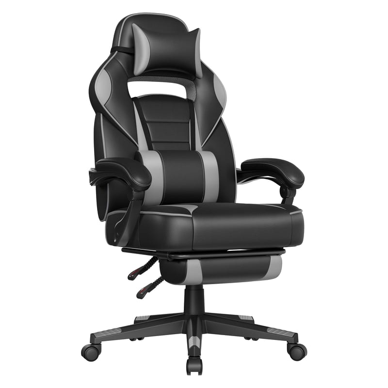 Chaise de bureau ergonomique Songmics avec repose-pieds télescopique et support lombaire