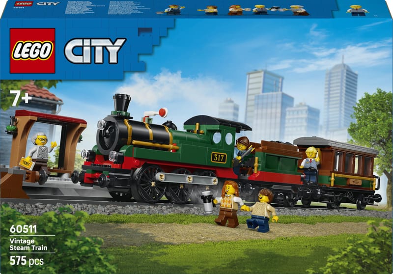 Jeu de construction LEGO City Le train à vapeur rétro 60511 – avec case à cocher sur Amazon