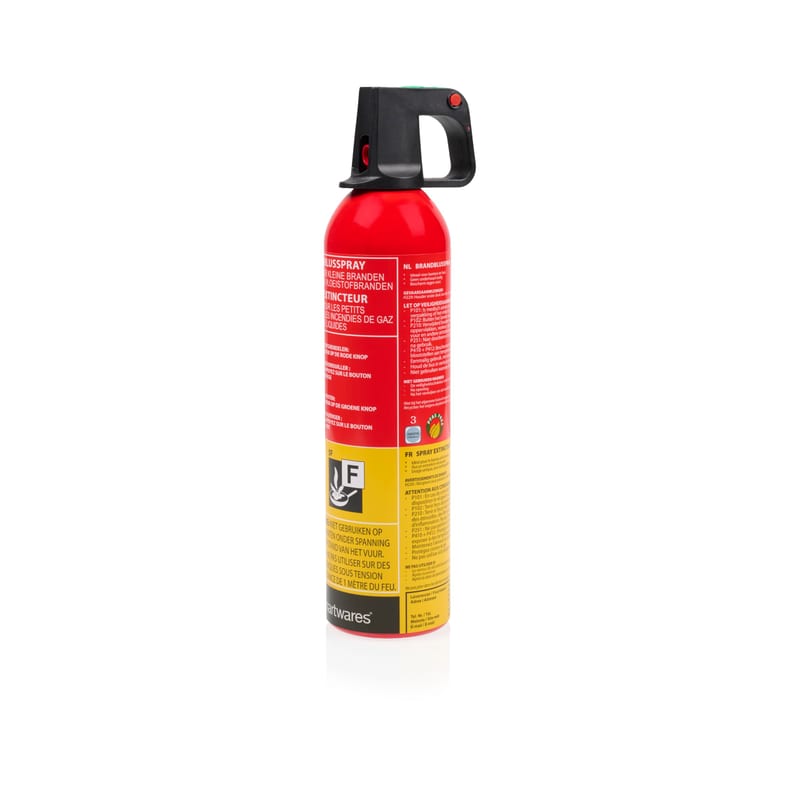 Extincteur spray Smartwares FEX-15371 750 ml pour feux de classe A et F – cuisine, bureau, maison