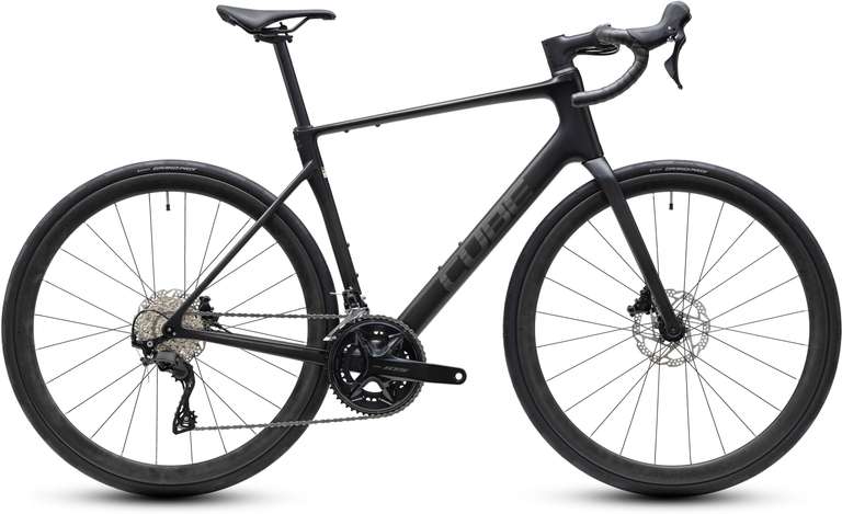 Vélo de route Cube Attain C:62 Race 2027 carbone, noir, tailles 58 ou 60