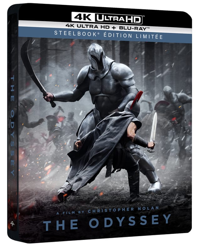Film L'Odyssée en Blu-ray et 4K Ultra HD, steelbook édition limitée – en précommande