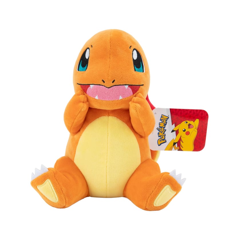 Peluche Pokémon Salamèche officielle 20,3 cm, tissu ultra doux – vendue par Amazon